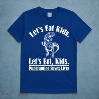 Funny Teacher Let's Eat Kids Punctuation Saves Lives Grammar Meaningful Gift T-Shirt thumb 5