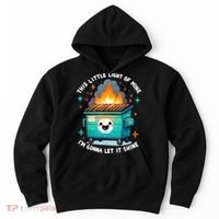 Funny This Little Light Of Mine Lil Dumpster Fire Hoodie thumb 0