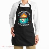 Funny This Little Light Of Mine Lil Dumpster Fire Apron thumb 2