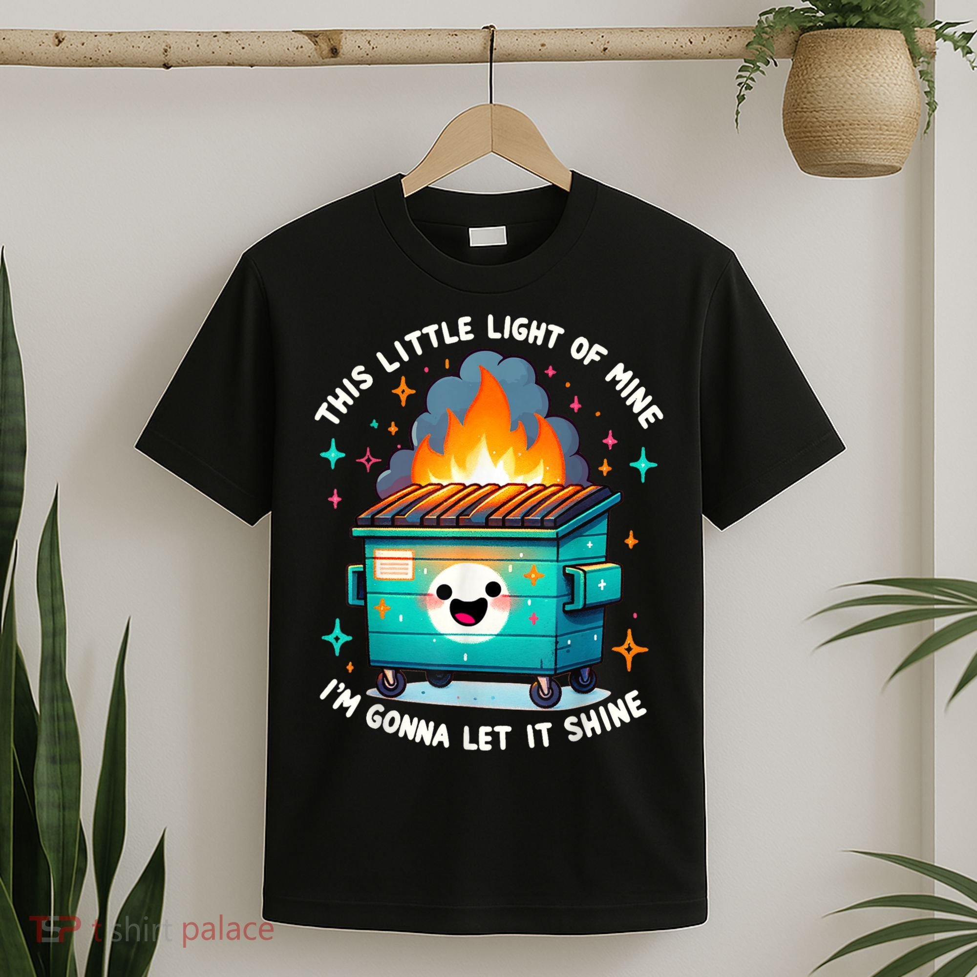 Funny This Little Light Of Mine Lil Dumpster Fire T-Shirt