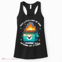 Funny This Little Light Of Mine Lil Dumpster Fire Women's Tank Top thumb 0