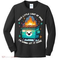 Funny This Little Light Of Mine Lil Dumpster Fire Kids Long Sleeve Shirt thumb 0