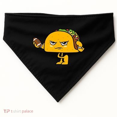 Football Taco Lover USA-Made Doggie Bandana