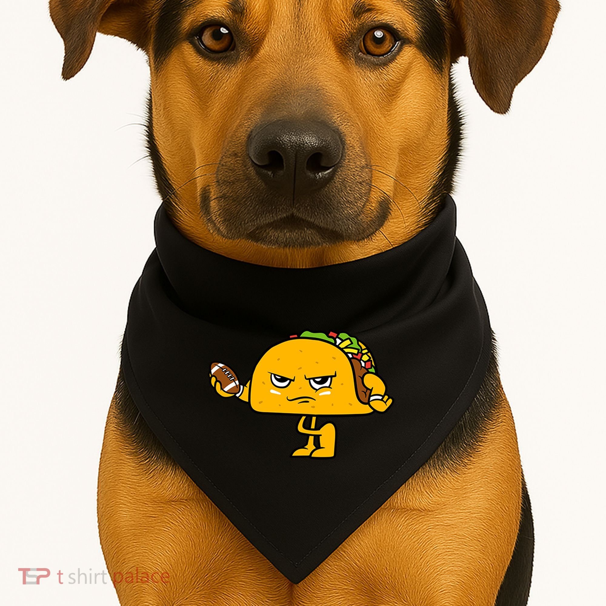 Football Taco Lover USA-Made Doggie Bandana