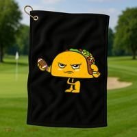Football Taco Lover Golf Towel thumb 1