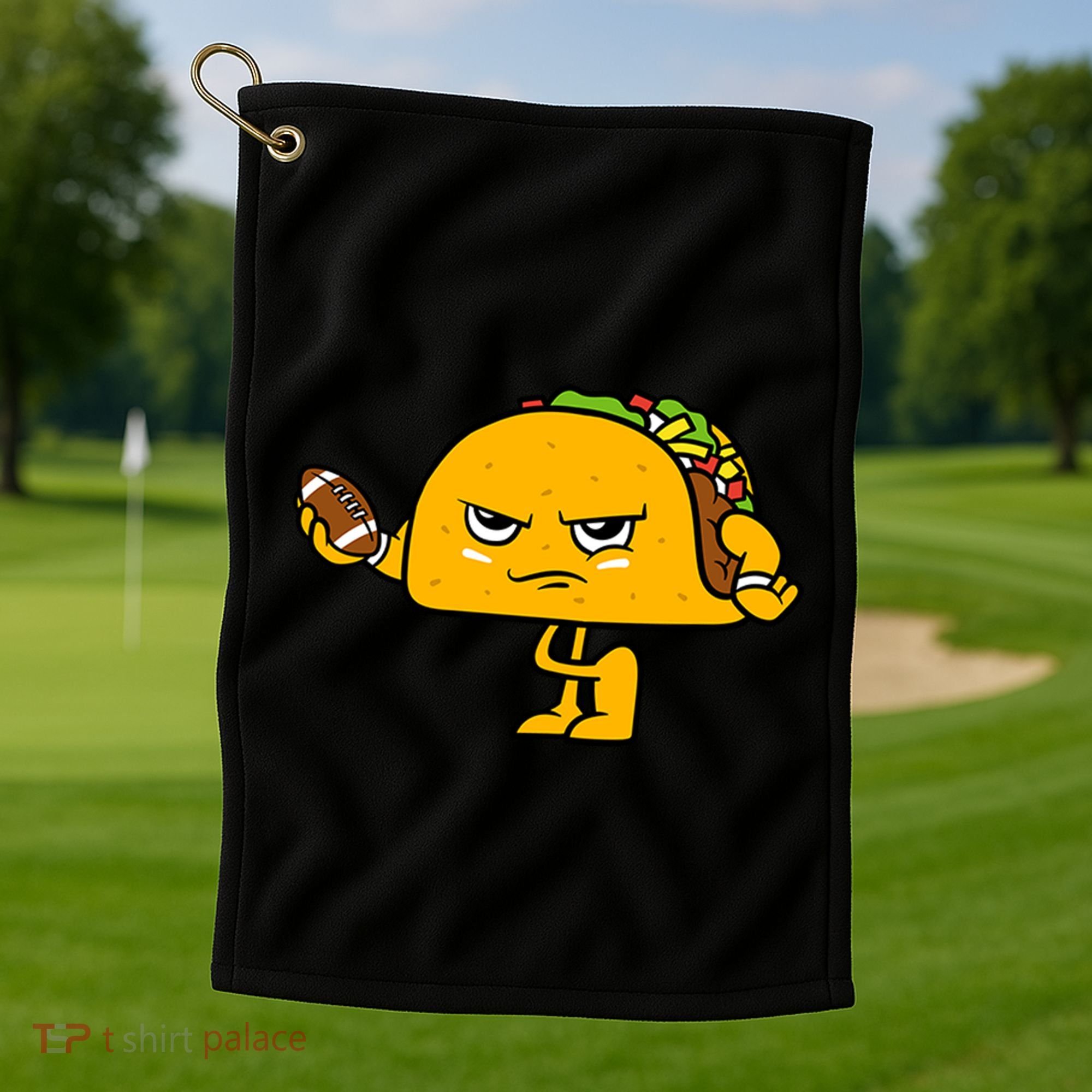 Football Taco Lover Golf Towel