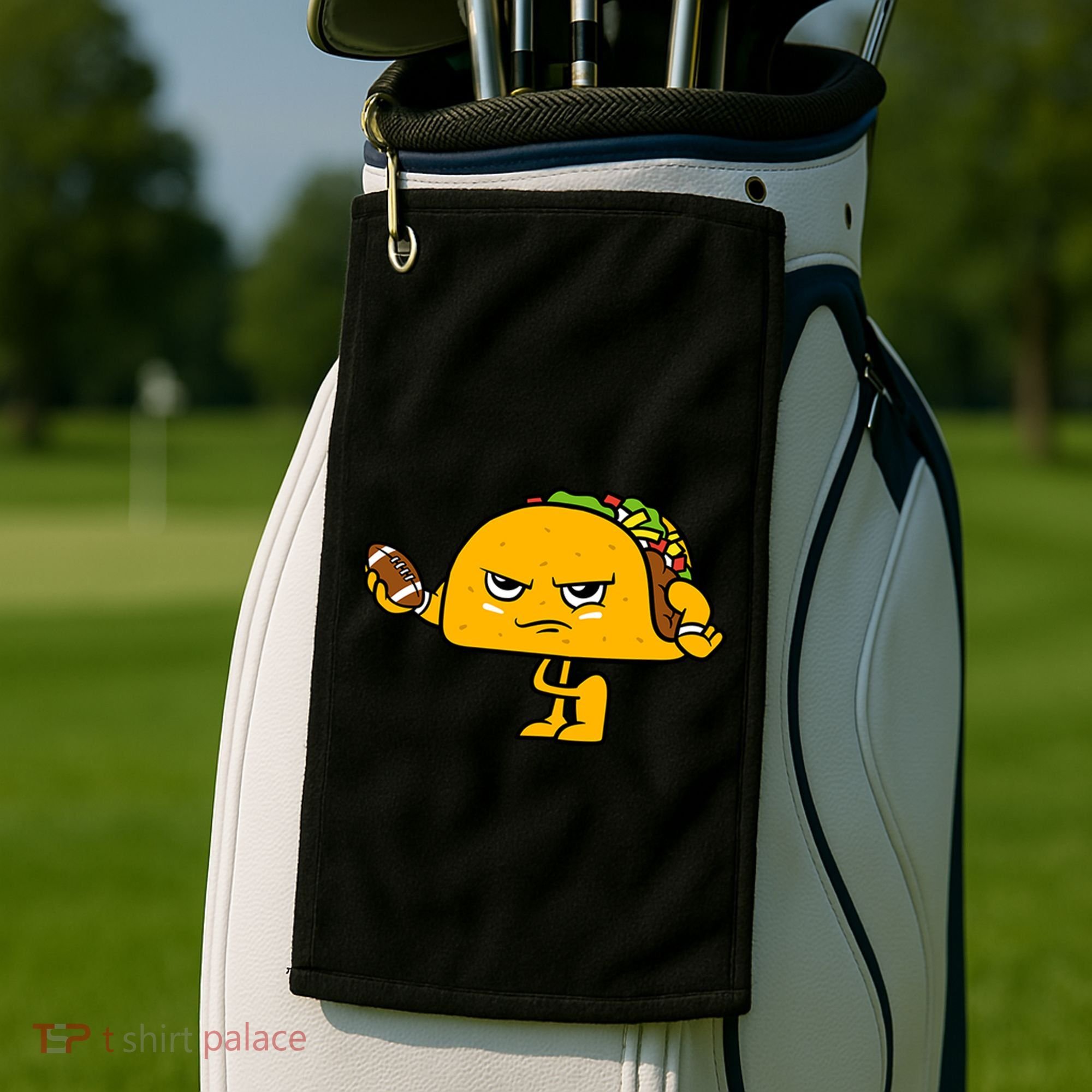 Football Taco Lover Golf Towel