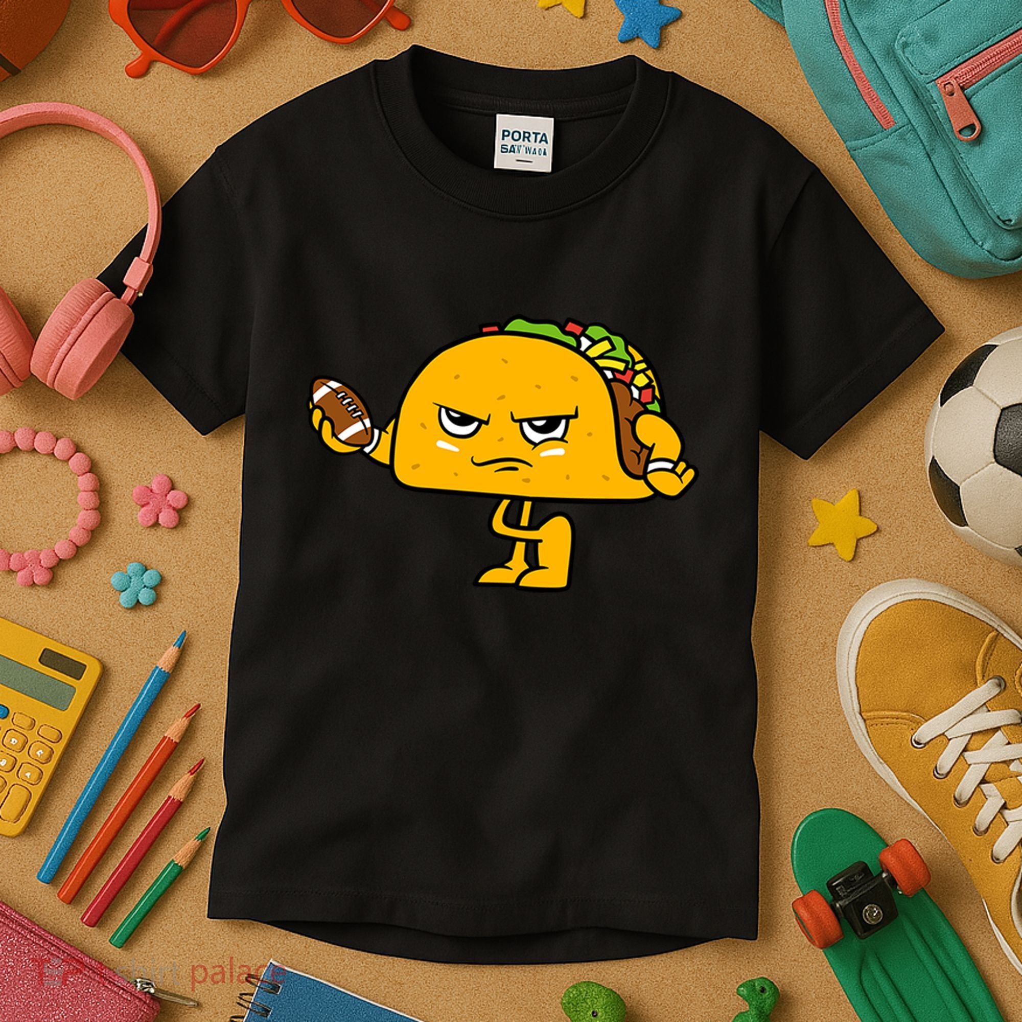 Football Taco Lover Kids T-Shirt