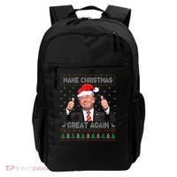 Funny Trump Make Christmas Great Again Ugly Sweater Xmas Backpack thumb 0