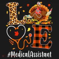 Funny Thanksgiving Medical Assistant Leopard Ki Love Pumpkin Ornament thumb 1