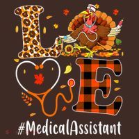 Funny Thanksgiving Medical Assistant Leopard Ki Love Pumpkin Mousepad thumb 1