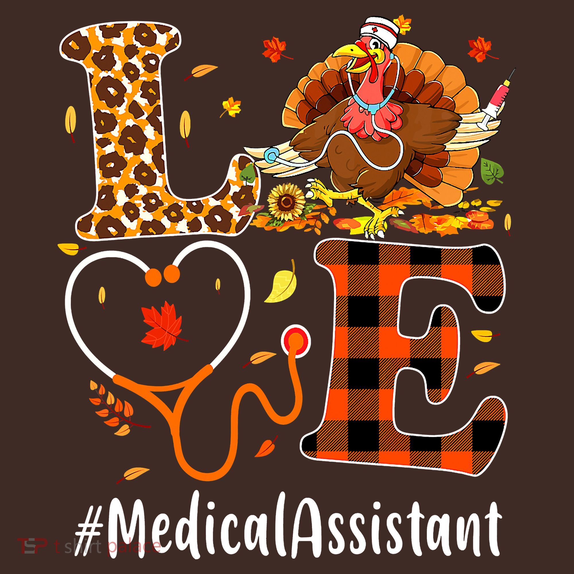Funny Thanksgiving Medical Assistant Leopard Ki Love Pumpkin Mousepad
