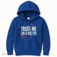 Funny Trust Me I'm Almost A Doctor Funny Medical Student Great Gift Kids Hoodie thumb 0
