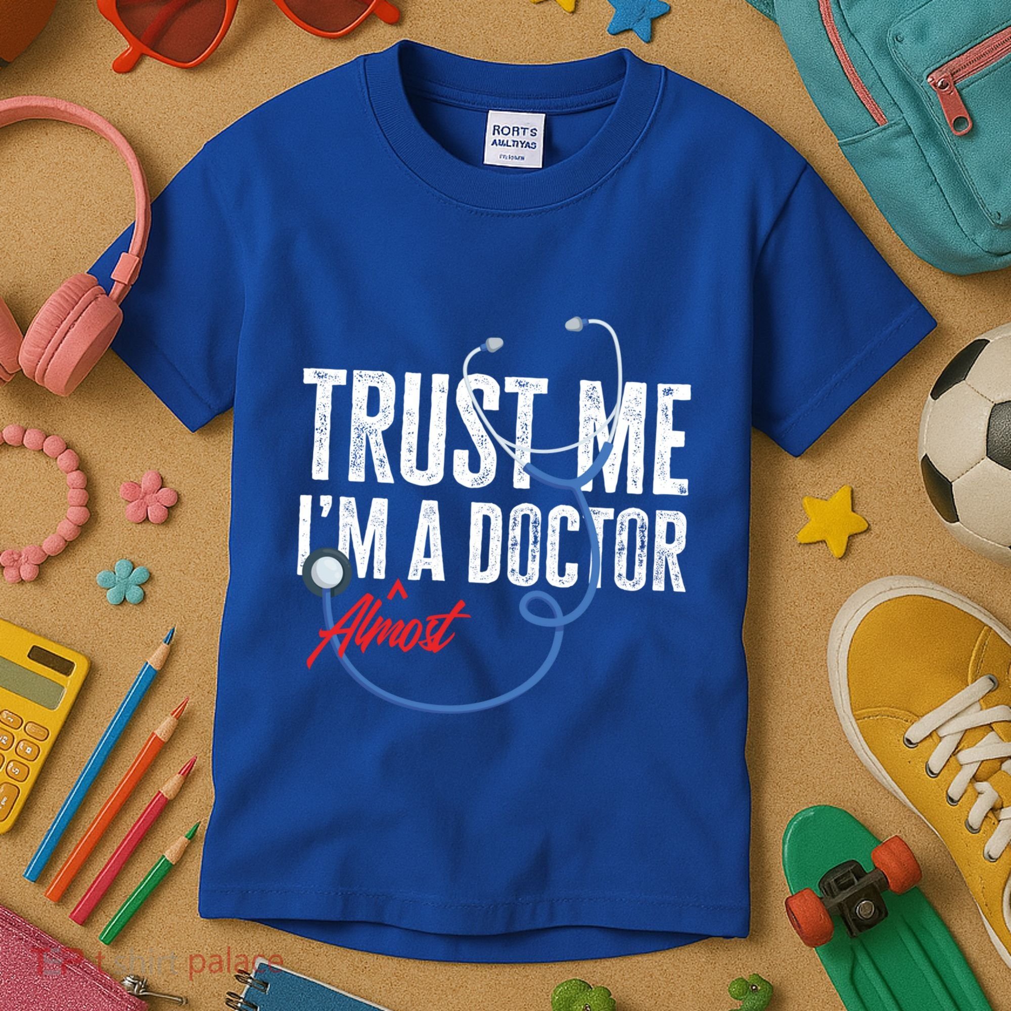 Funny Trust Me I'm Almost A Doctor Funny Medical Student Great Gift Kids T-Shirt