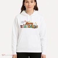 Funny Thanksmas Merry Thanksmas Thanksgiving Christmas Hoodie thumb 5