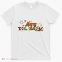 Funny Thanksmas Merry Thanksmas Thanksgiving Christmas T-Shirt thumb 0