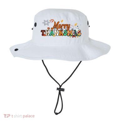 Funny Thanksmas Merry Thanksmas Thanksgiving Christmas Bucket Hat