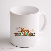 Funny Thanksmas Merry Thanksmas Thanksgiving Christmas Coffee Mug thumb 1