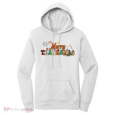 Funny Thanksmas Merry Thanksmas Thanksgiving Christmas Women's Hoodie