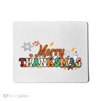 Funny Thanksmas Merry Thanksmas Thanksgiving Christmas Mousepad thumb 0