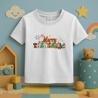 Funny Thanksmas Merry Thanksmas Thanksgiving Christmas Toddler T-Shirt thumb 3