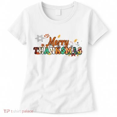 Funny Thanksmas Merry Thanksmas Thanksgiving Christmas Women's T-Shirt