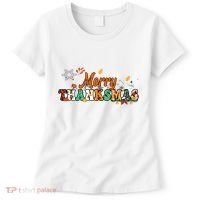 Funny Thanksmas Merry Thanksmas Thanksgiving Christmas Women's T-Shirt thumb 0