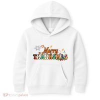Funny Thanksmas Merry Thanksmas Thanksgiving Christmas Kids Hoodie thumb 0