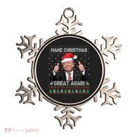 Funny Trump Make Christmas Great Again Ugly Sweater Xmas Meaningful Gift Ornament thumb 0