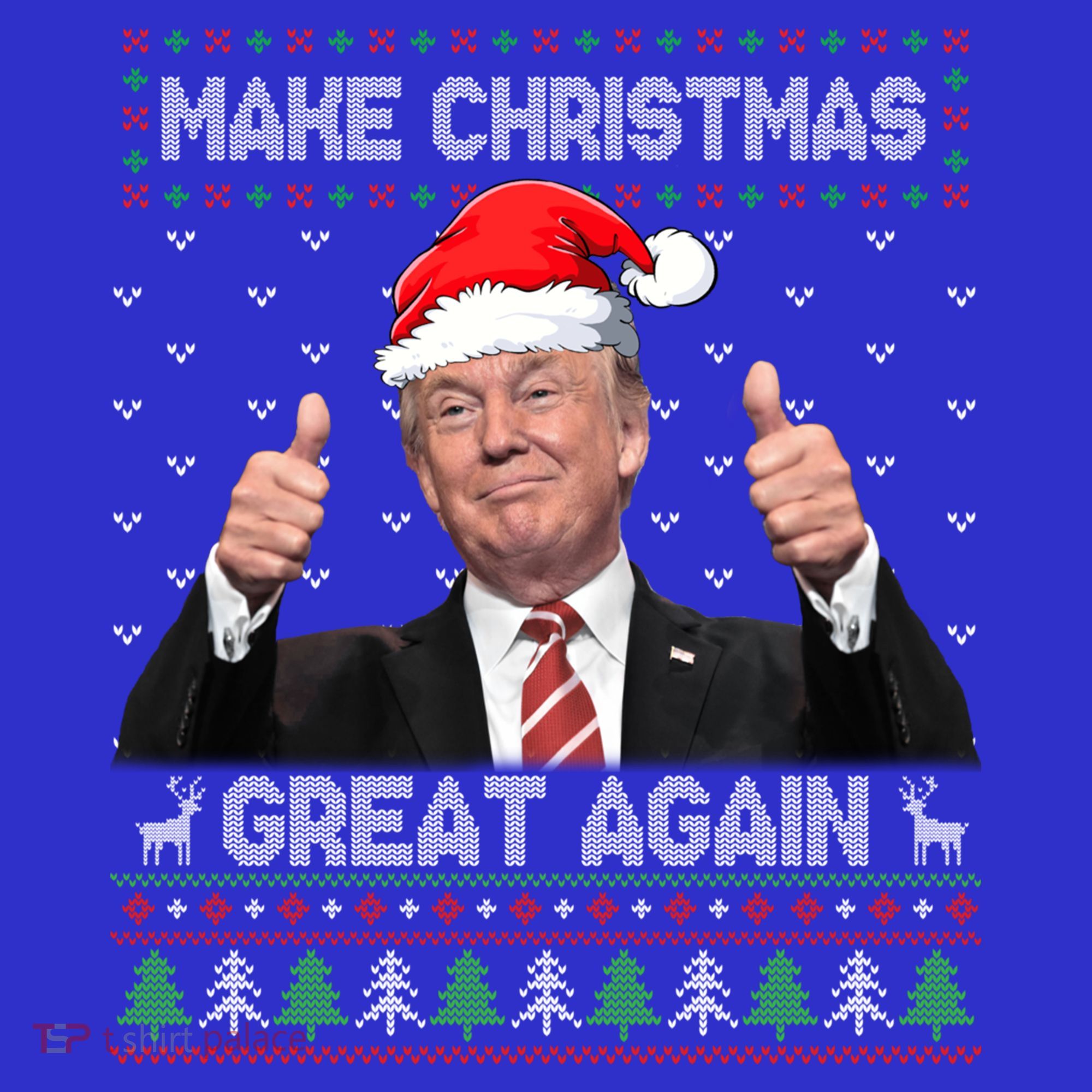 Funny Trump Make Christmas Great Again Ugly Sweater Xmas Meaningful Gift Tank Top