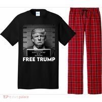 Free Trump Mug Shot Trump Not Guilty MugShot Pajama Set thumb 0