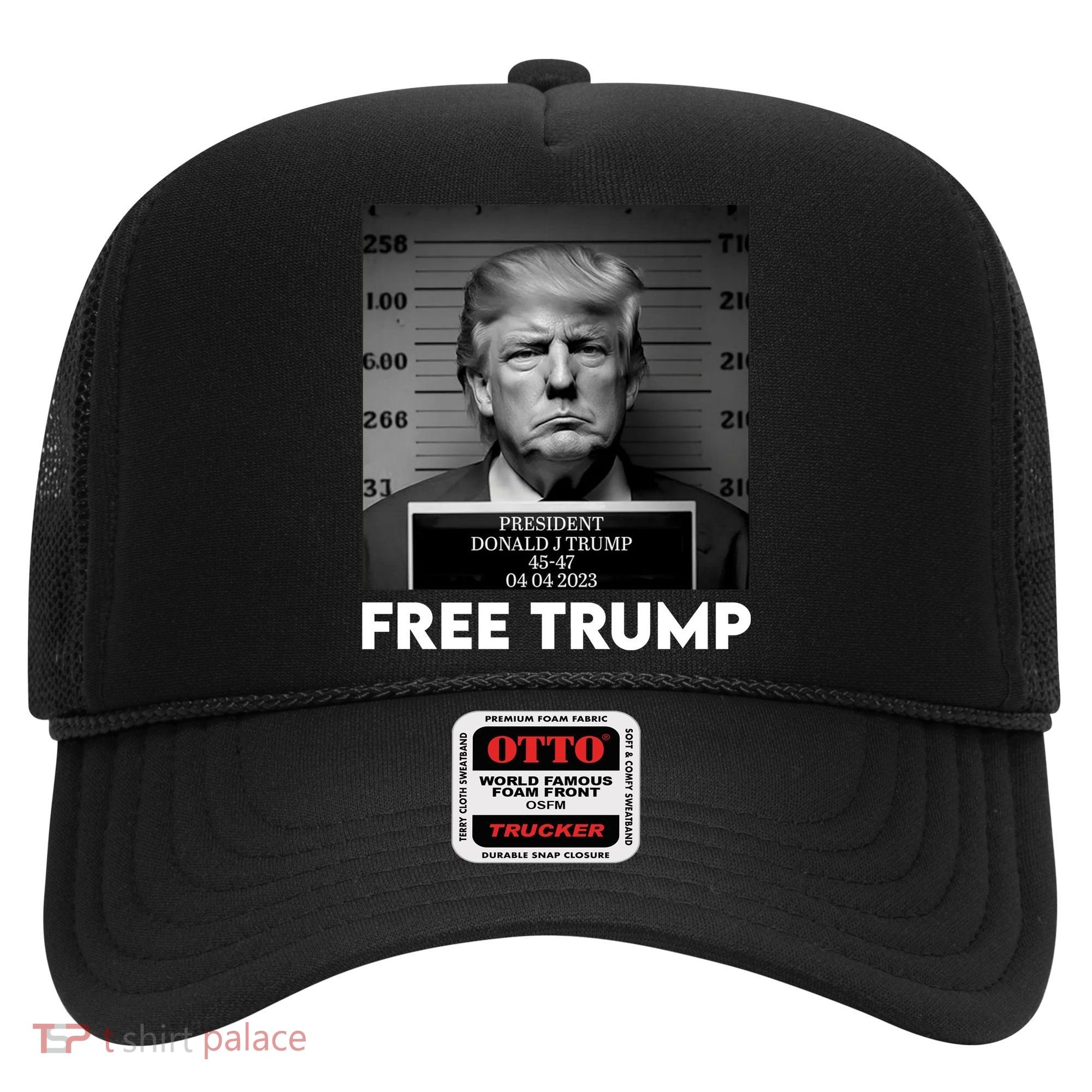 Free Trump Mug Shot Trump Not Guilty MugShot Hat