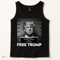 Free Trump Mug Shot Trump Not Guilty MugShot Tank Top thumb 2