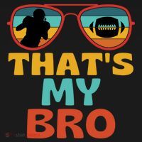 Football Thats My Bro Retro American Football Brother Cute Gift Women's Hoodie thumb 2