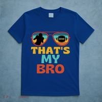 Football Thats My Bro Retro American Football Brother Cute Gift T-Shirt thumb 5