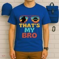 Football Thats My Bro Retro American Football Brother Cute Gift T-Shirt thumb 6