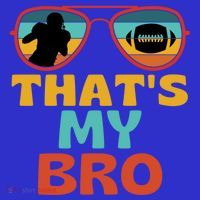 Football Thats My Bro Retro American Football Brother Cute Gift T-Shirt thumb 7