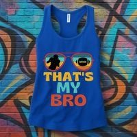 Football Thats My Bro Retro American Football Brother Cute Gift Women's Tank Top thumb 3