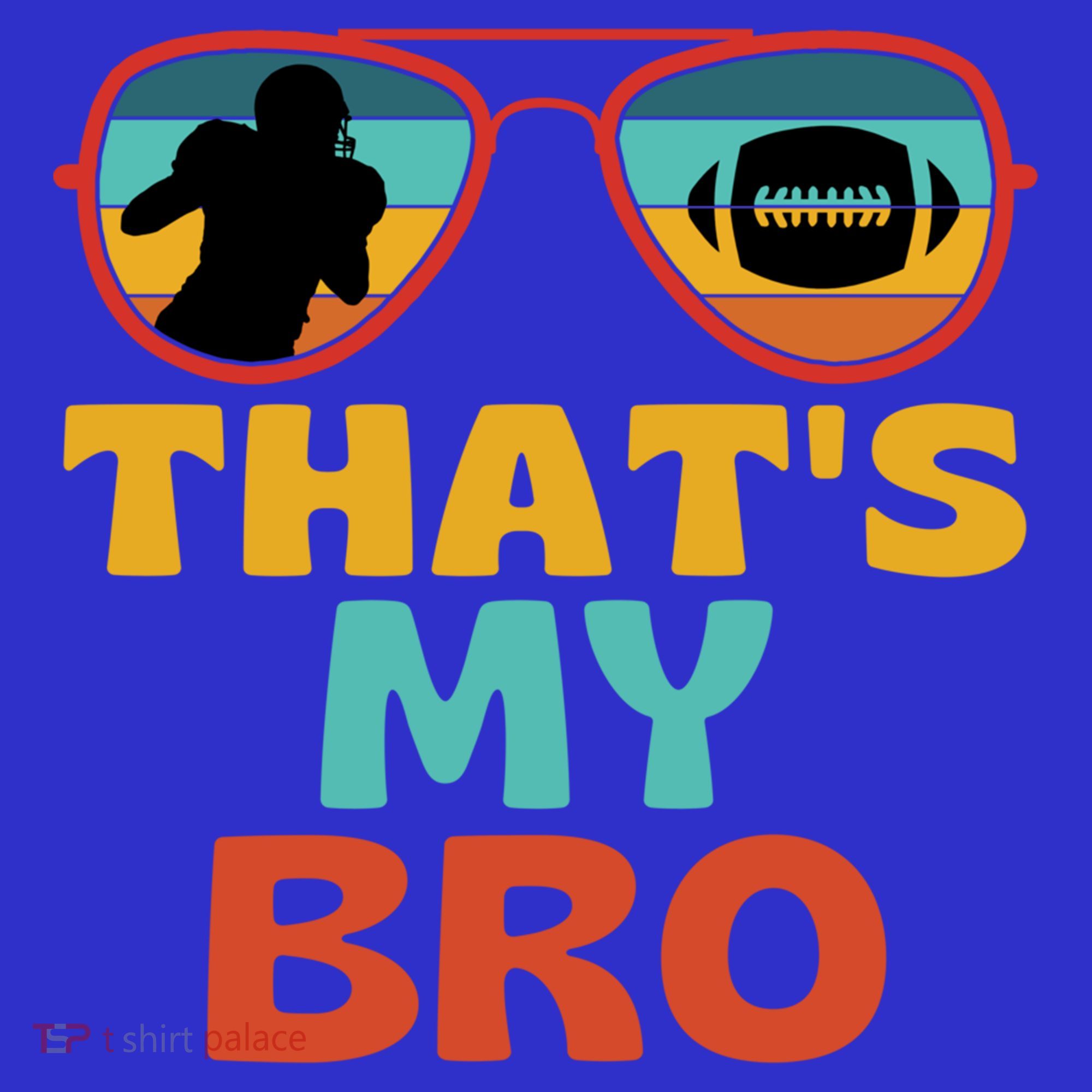 Football Thats My Bro Retro American Football Brother Cute Gift Women's Tank Top