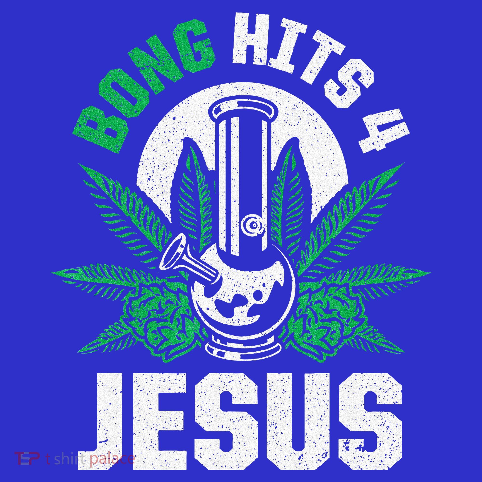Funny THC Marijuana Stoner Cannabis Weed Bong Hits 4 Jesus Women's Tank Top