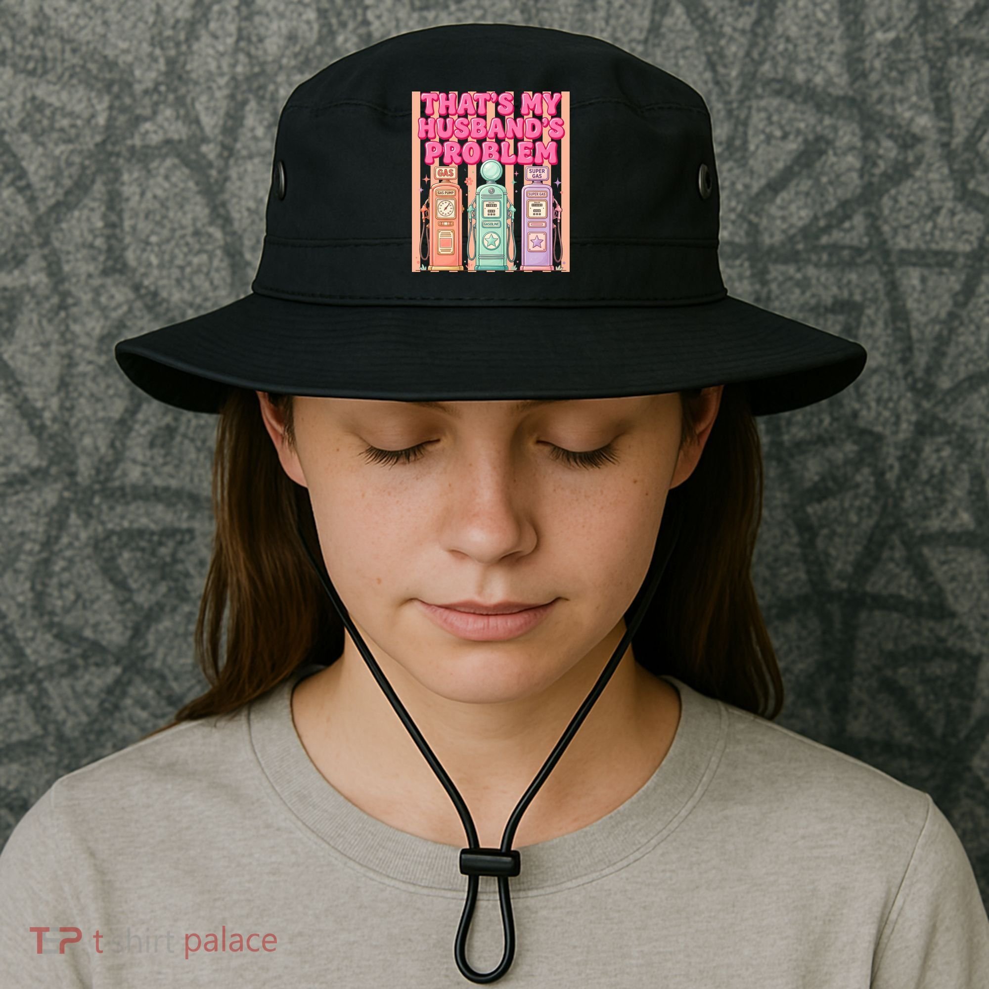 Funny That's My Husband's Problem Paying High Gas Prices Bucket Hat