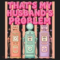 Funny That's My Husband's Problem Paying High Gas Prices Beanie thumb 2
