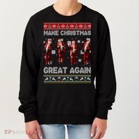 Funny Trump Make Christmas Great Again Ugly Christmas Sweater Xmas Women's Sweatshirt thumb 0