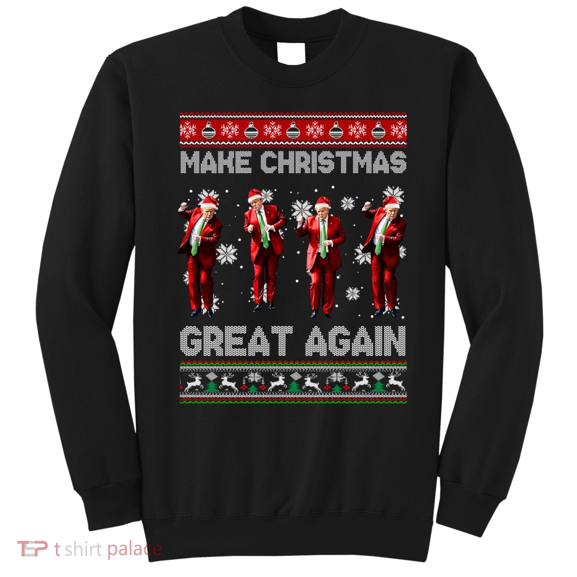 Funny Trump Make Christmas Great Again Ugly Christmas Sweater Xmas Sweatshirt