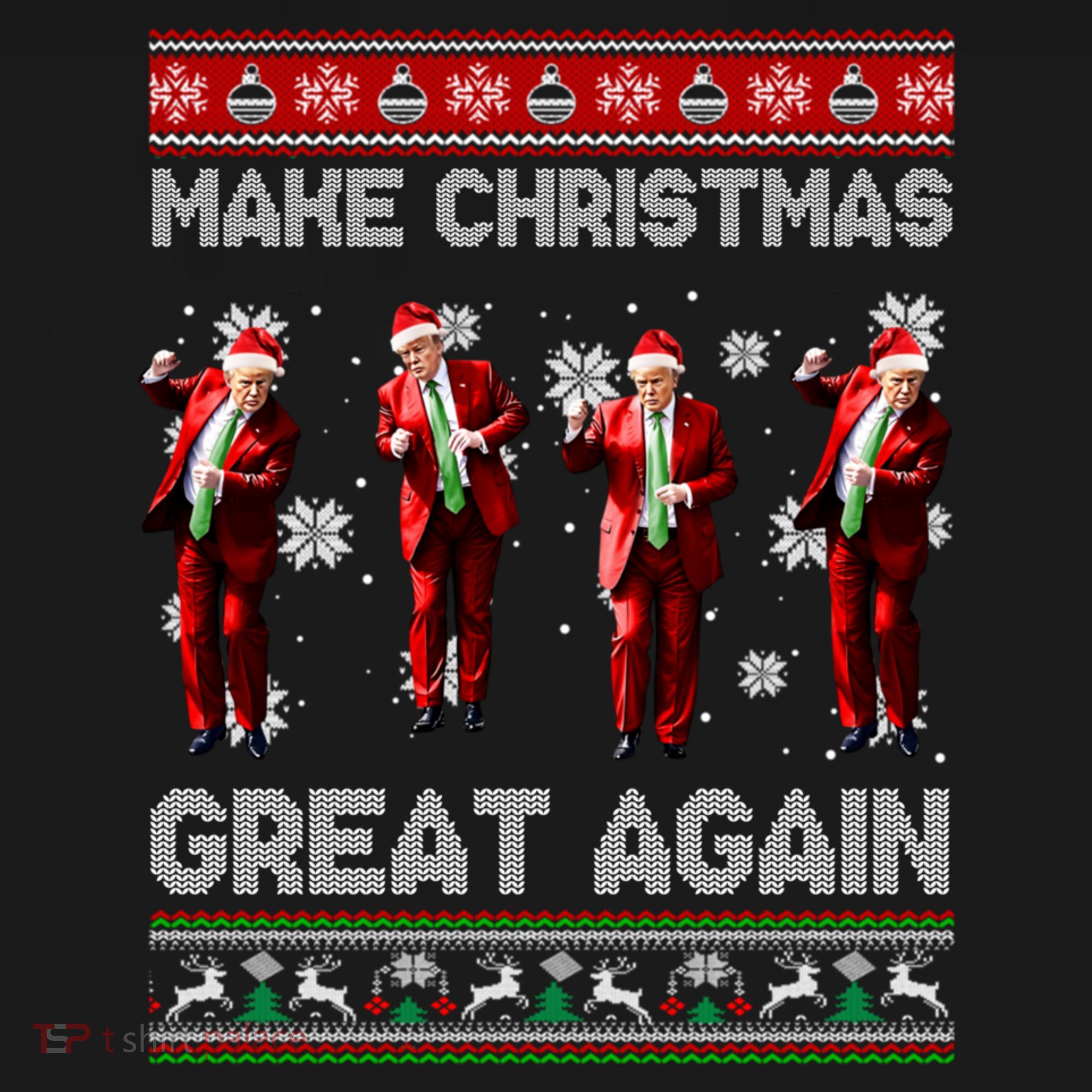 Funny Trump Make Christmas Great Again Ugly Christmas Sweater Xmas Women's Hoodie