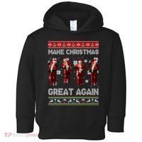 Funny Trump Make Christmas Great Again Ugly Christmas Sweater Xmas Toddler Hoodie thumb 0