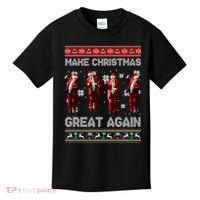Funny Trump Make Christmas Great Again Ugly Christmas Sweater Xmas Kids T-Shirt thumb 0