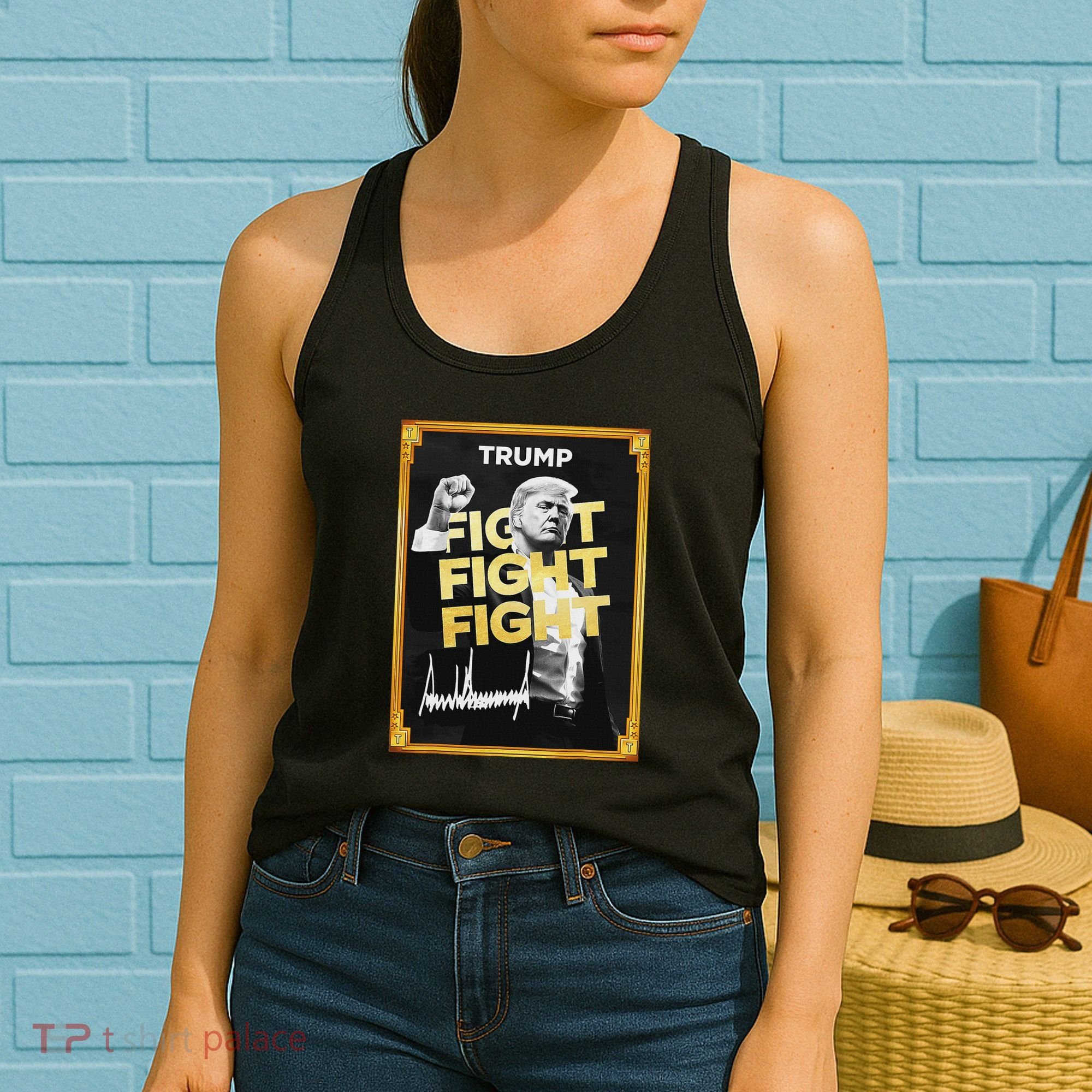 Funny Trump Meme Coin Crypto President Meme Women's Tank Top