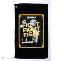 Funny Trump Meme Coin Crypto President Meme Golf Towel thumb 0