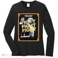 Funny Trump Meme Coin Crypto President Meme Women's Long Sleeve Shirt thumb 0